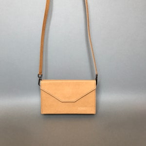 Brown Clutch Bag, Crossbody Bag, Vegan Bag, Washable Paper Bag