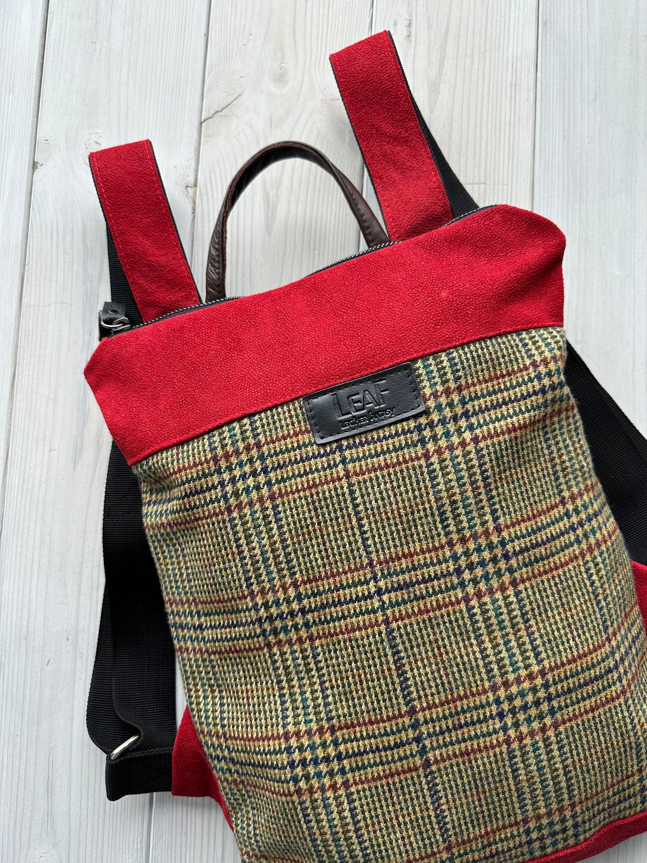 Upcycle Backpack Upcycled Backpack, Recycled Leather Bag, Travel Bag, Steampunk Backpack ...
