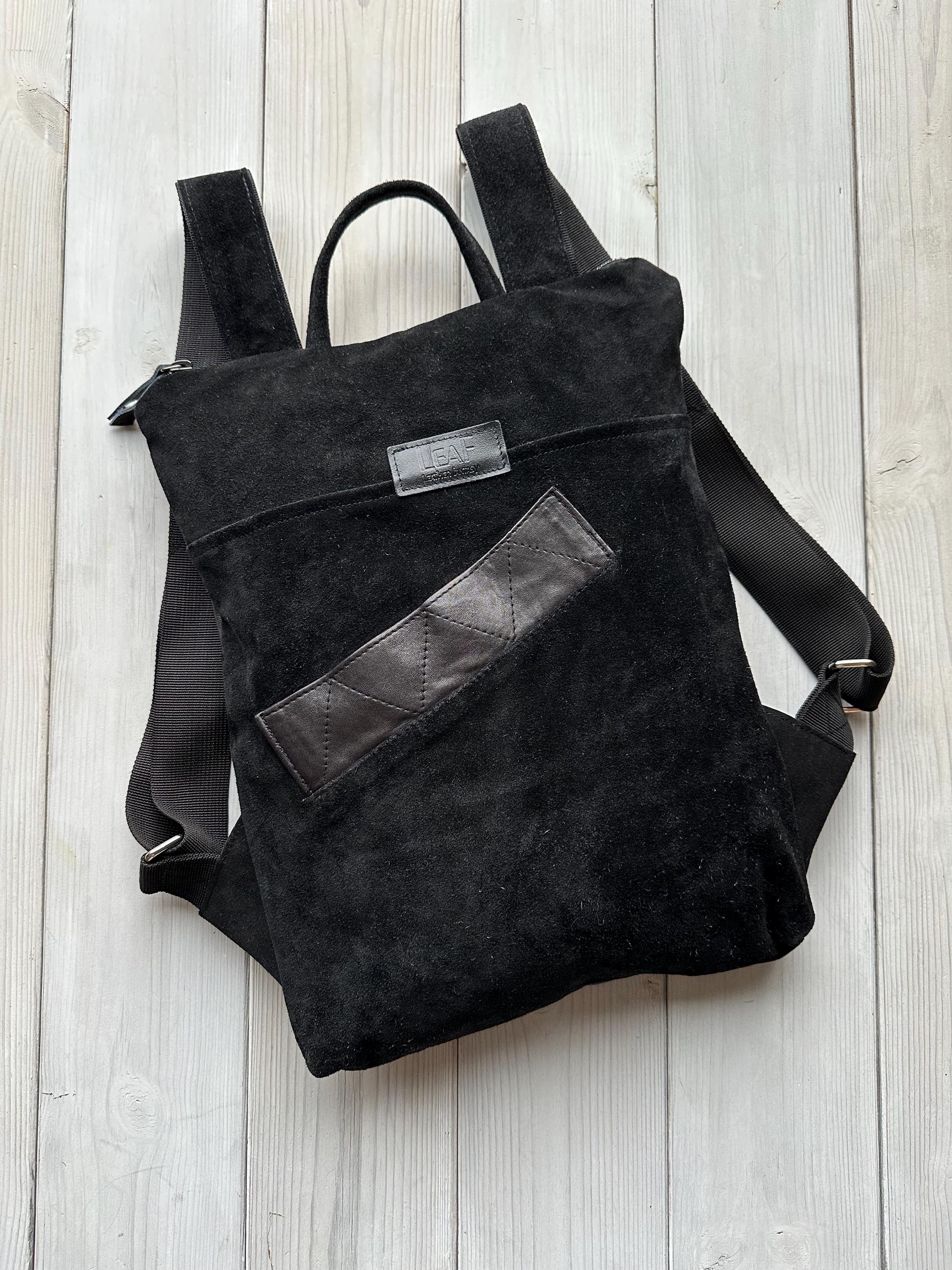 Original Upcycled Leather Backpack, Women Rucksack  display picture 3