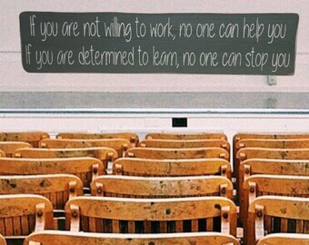 Inspirational Primitive Wood Sign: Motivational Quote Decor (24" x 5.5")