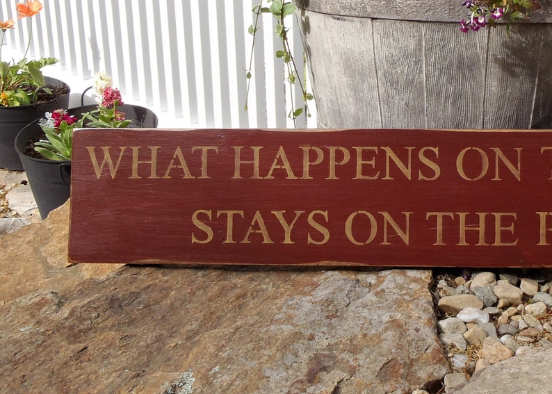 Porch Sign What Happens On The Porch Stays On The Porch Etsy