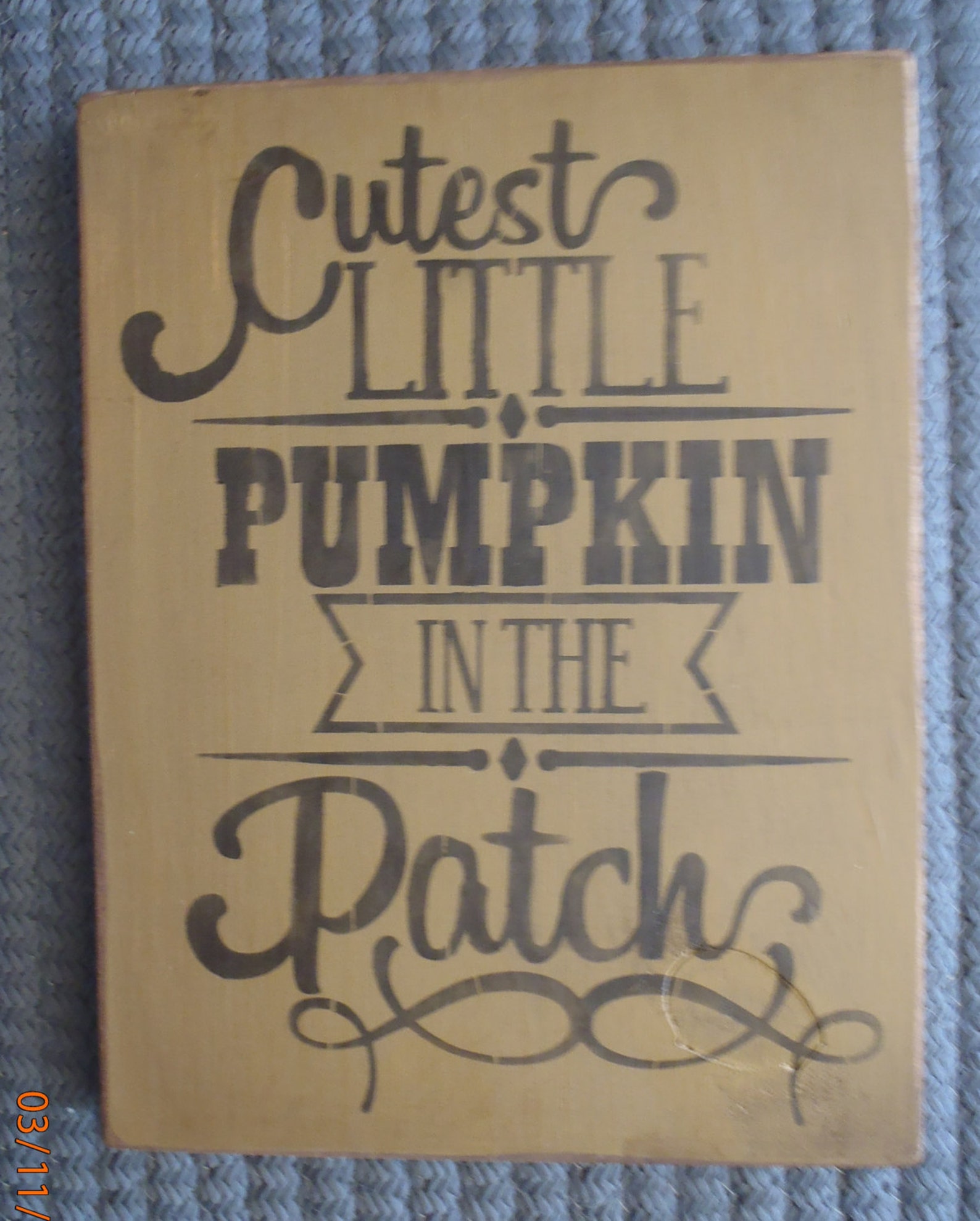 Baby Sign Baby Room Sign Nursery Sign Cutest Little Pumpkin Etsy