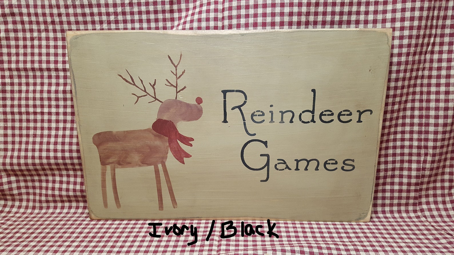 Reindeer Games Holiday Sign Christmas Sign Winter Sign - Etsy