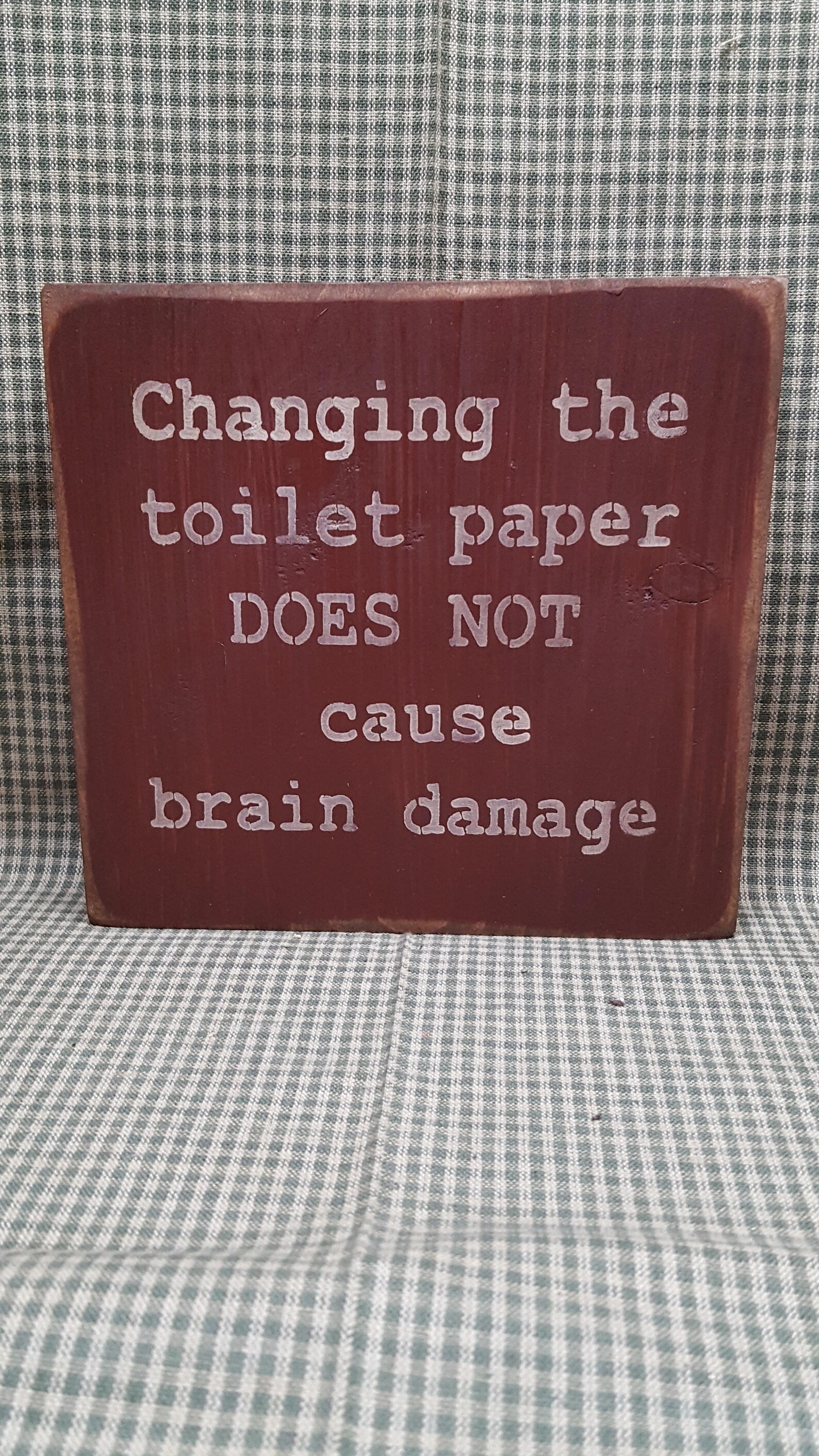 Changing the Toilet Paper Bathroom Sign Primitive Sign - Etsy