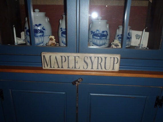 Primitive Sign Maple Syrup Funny Wood Sign - 6x16 Inch Rustic Office Decor, Home Shelf Plaque With Jute Rope For Hanging - View #7