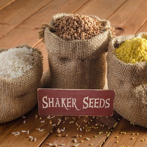 Shaker Seeds, Shaker Furniture, Gardening Signs, Primitive Signs, Wood Signs, Home Decor, Country Sign, Rustic Sign