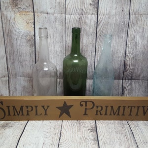 Simply Primitive, Primitive Sign, Wood Sign, Country Sign, Home Decor, star, Rustic sign, Primitive Kitchen, housewarming gift, homestead