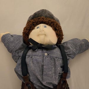 Vintage Original Soft Sculpture Mark Twain Collection Cabbage Patch Doll 1986 by Xavier Roberts “Tom Sawyer”