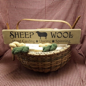 Sheep Wool, Sheep, Primitive Signs, Farmhouse, Home Decor, Wood Sign, Country Sign, Rustic Sign, Barn Sign, Farm Sign, Spinning, Carding