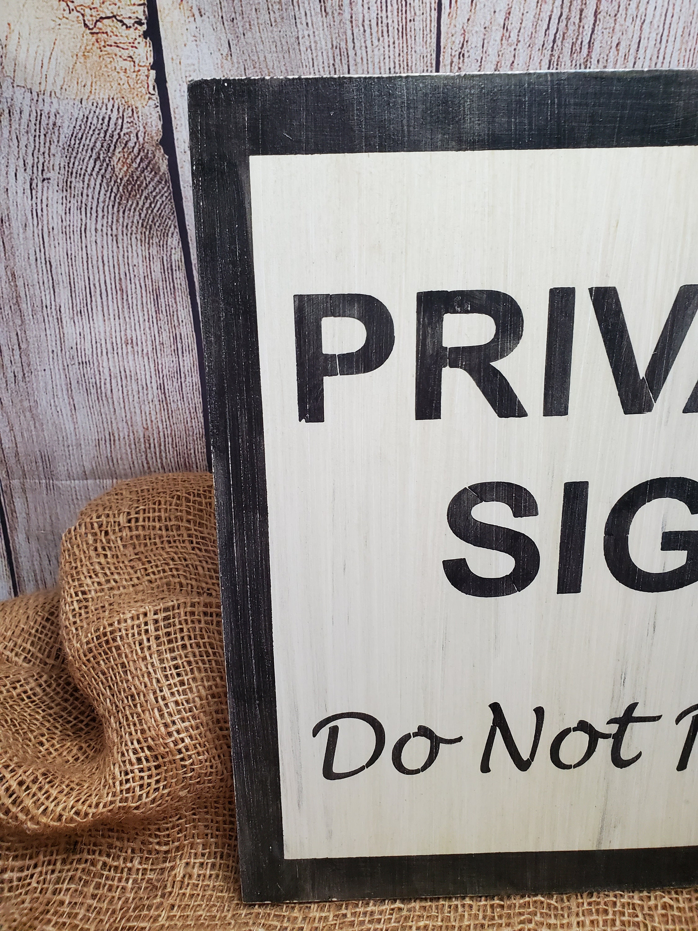 PRIVATE SIGN Do Not Read Funny Sign humor wood sign Etsy