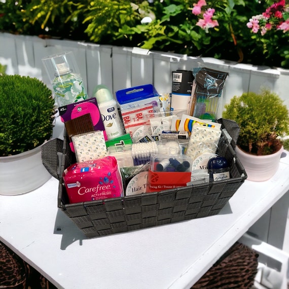 Wedding bathroom basket  Bathroom basket wedding, Wedding bathroom, Wedding  emergency kit