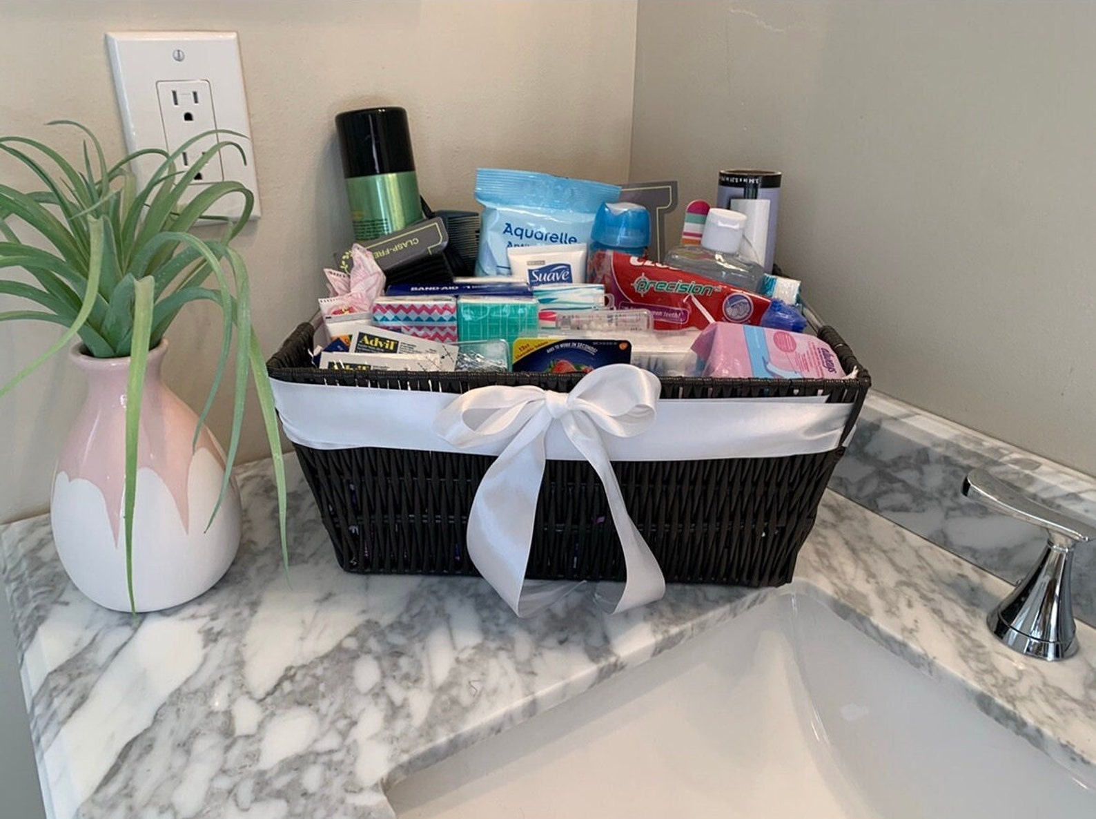 Bathroom Bundle Wedding Bathroom Basket Toiletries Basket Etsy