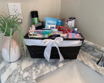 Bathroom Bundle, Wedding Bathroom Basket, Toiletries Basket for Events,  Bridal Bathroom Basket, Wedding Emergency Kit, Bat Mitzvah, Mitzvah