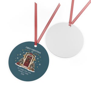 Personalized New Home Ornament, First Christmas in New Home, Custom Address & Names, Home ornament, Housewarming Gift image 5