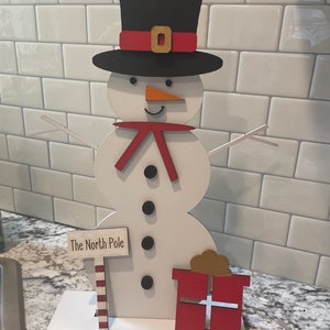 Laser Cut Christmas Snowman, Frosty the Snowman, Laser Cut Christmas Snowman, Christmas Decor, Frosty decor, Snowman Decor