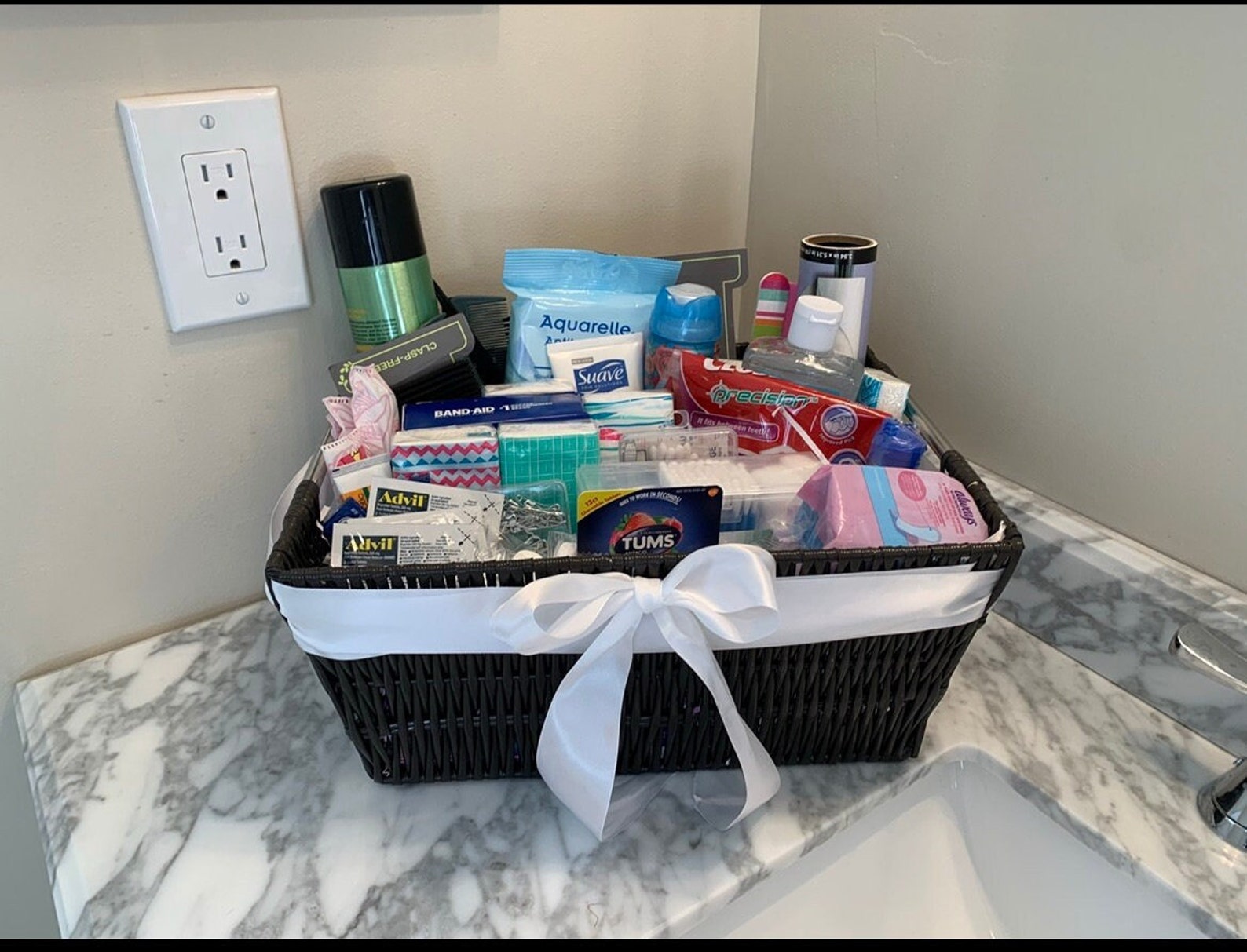 Bathroom Bundle Wedding Bathroom Basket Toiletries Basket - Etsy