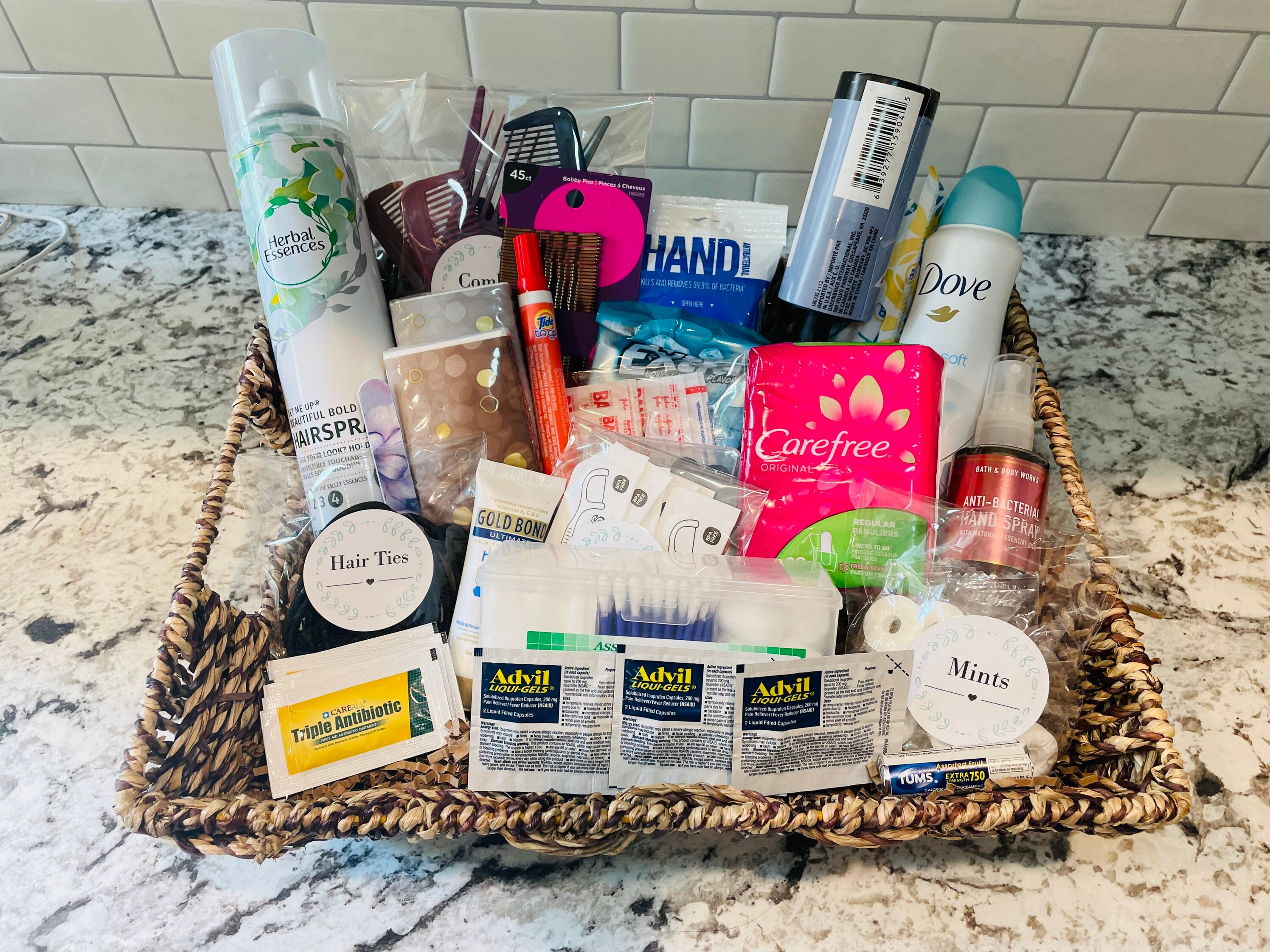 Bathroom Bundle, Wedding Bathroom Basket, Toiletries Basket for Events, Bridal  Bathroom Basket, Wedding Emergency Kit, Bat Mitzvah, Mitzvah 