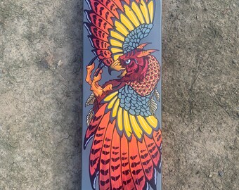 Hand Painted Custom Griffin Skateboard Deck