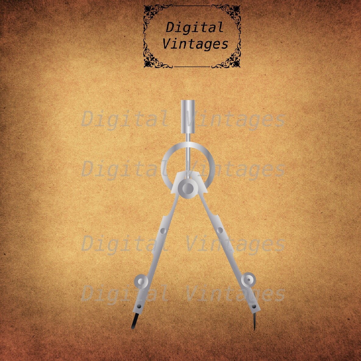 Compass Math Class Tool Flat Icon Logo Antique Vintage Etsy