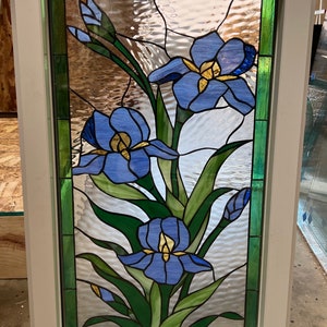 Angel Stained Glass Window Panel Hangings - Seashore, Flying