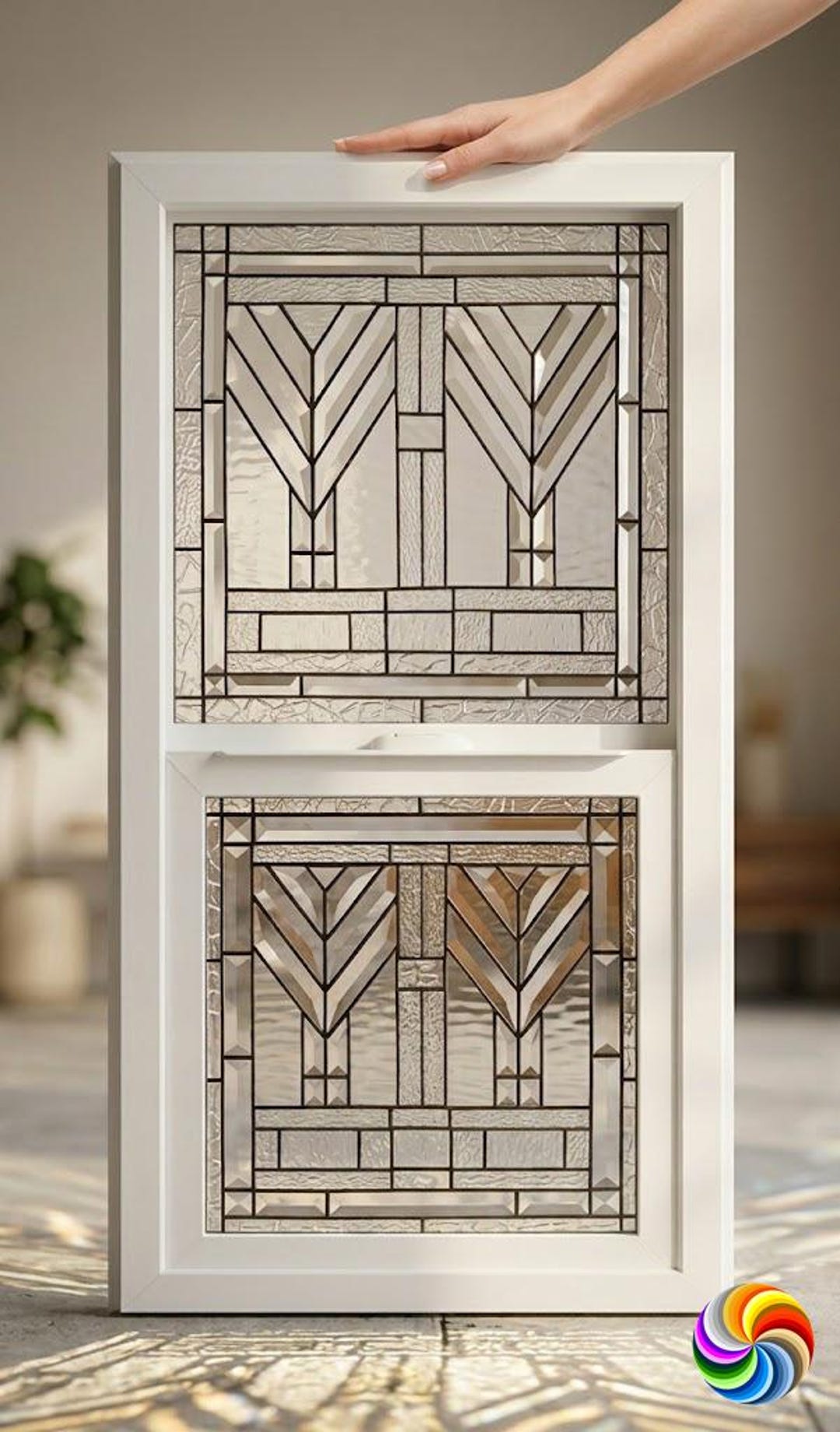 Custom Craftsman Stained Glass | Mission Slider Window | Insulated
