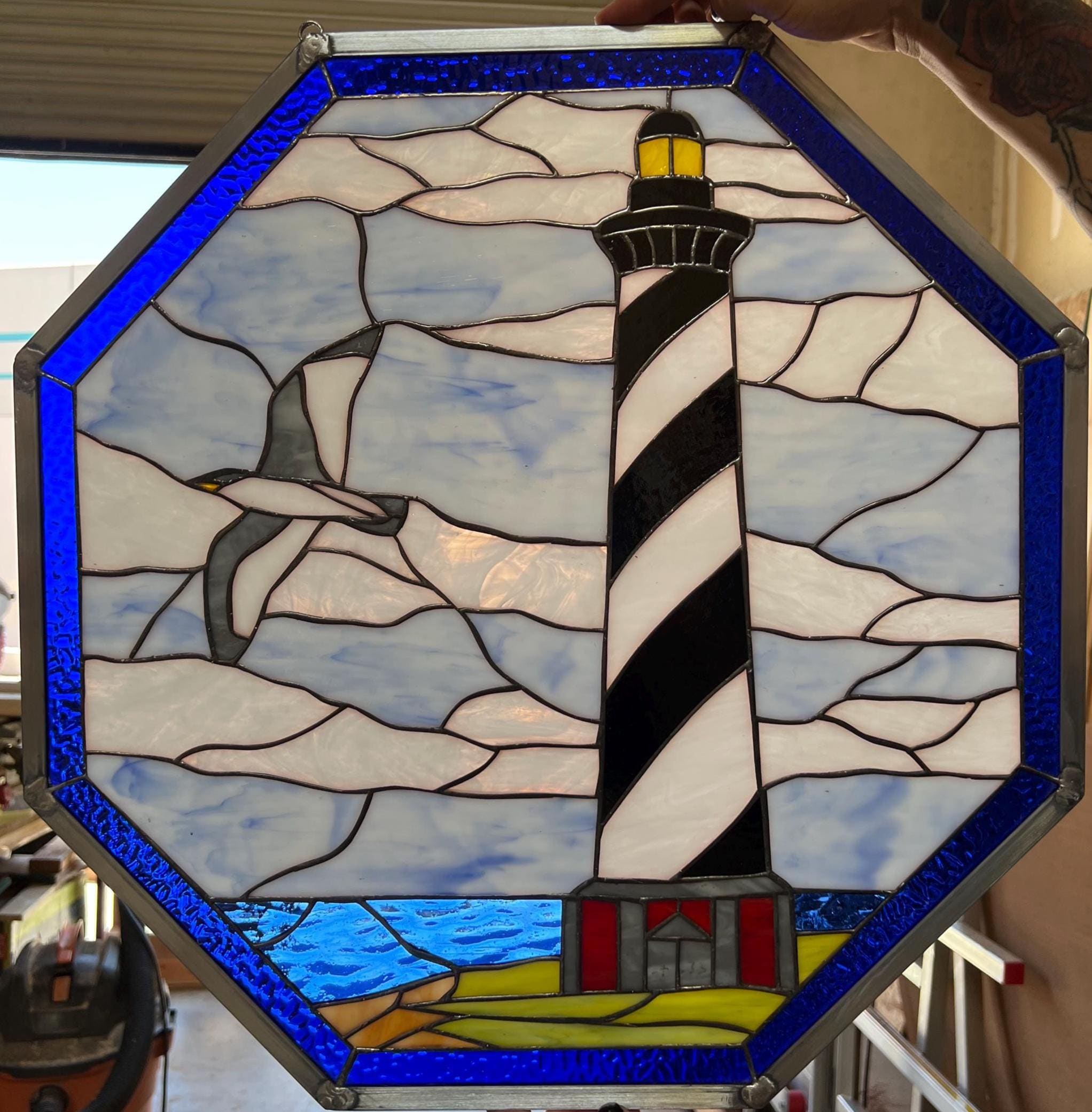 Stained Glass Art Divine Light カメルーン銀貨 Mother of Pearl