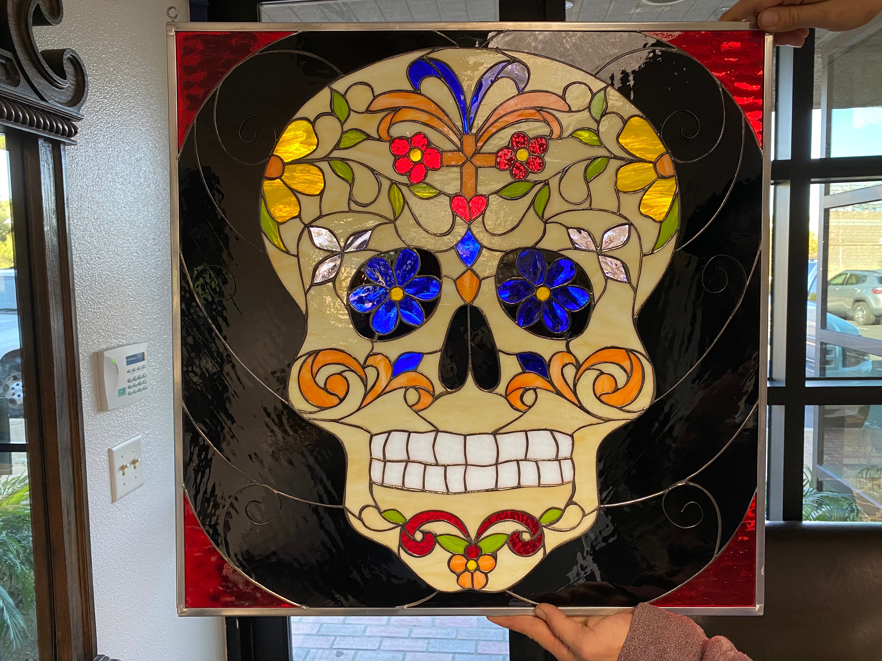 glamb グラム Stained Glass Skull T-Shirt ステンドグラススカルＴシャツ 秋 冬 新作 先行予約受付中 glamb(グラム)Stained Glass Skull T-Shirt ステンドグラススカルＴ