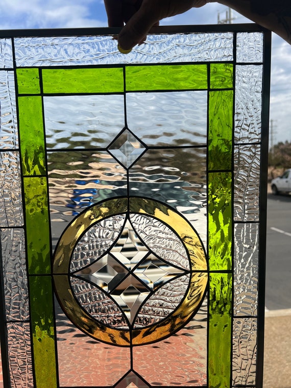 Beveled glass cheap window panels