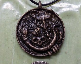 The Brown Jenkin Pendant - A bronze pendant inspired by HP Lovecraft