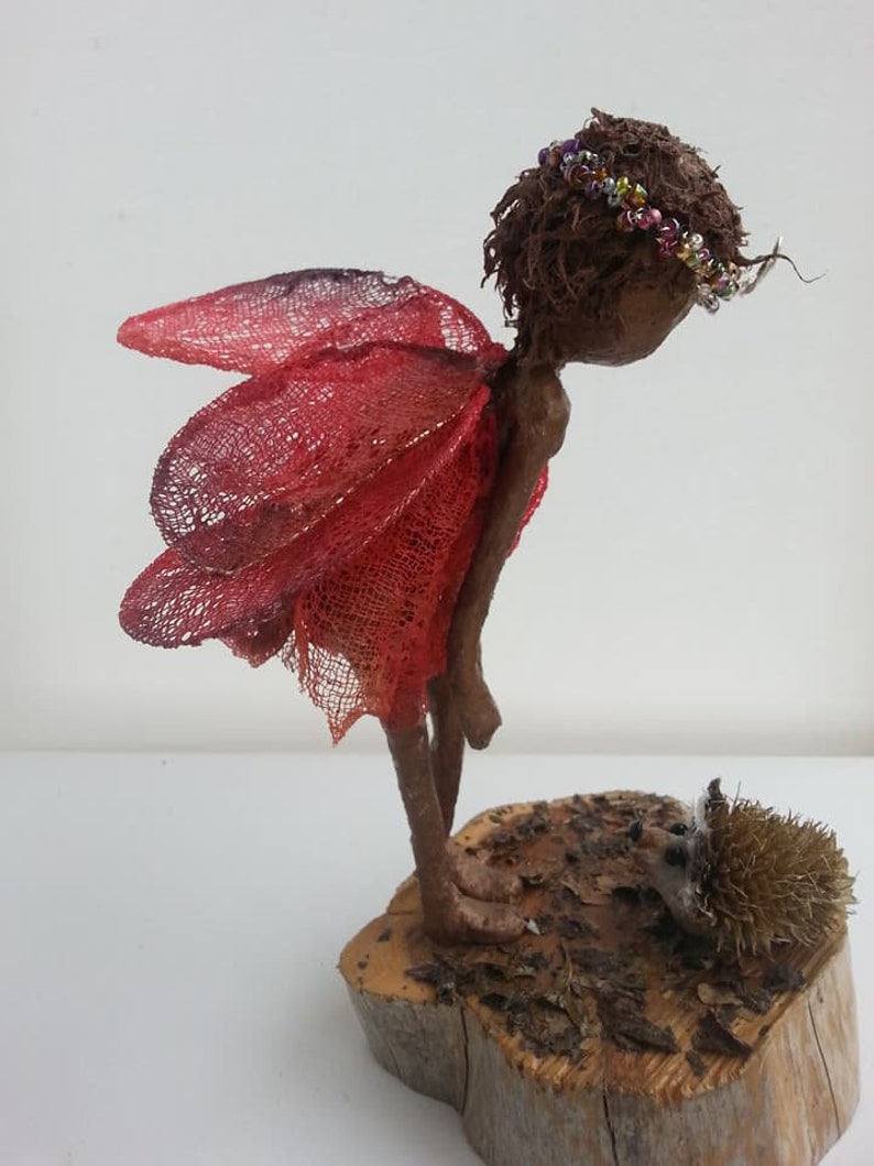 Fairy with Hedgehog. Go Quietly. Made to order image 1