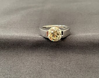 Citrin .925 Silber Ring Größe 6