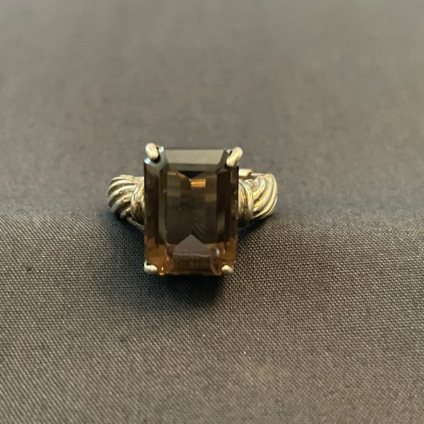 Brown Tourmaline .925 Silver Ring Size 7