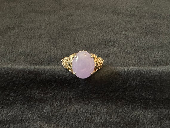 Lavender Tourmaline 14k Gold Ring Size 6 - image 1