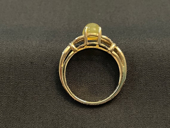 Yellow Quartz 14k Gold Ring Size 7 - image 4