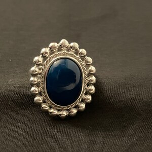 Gemstone Sterling Silver Ring Size 7