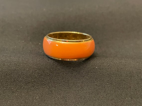 Peach Gold Ring 18k Size 5 3/4 - image 1