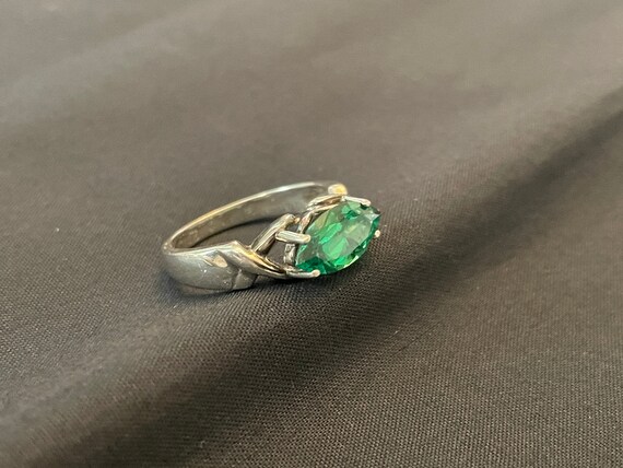 55Carat Unisex Plata De Ley 925 Redonda Green Ónix Verde-Natural