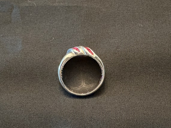 Purple Garnet Sterling Silver Ring Size 6 - image 4