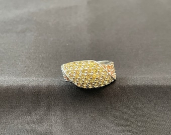 Citrin .925 Silber Ring Größe 6