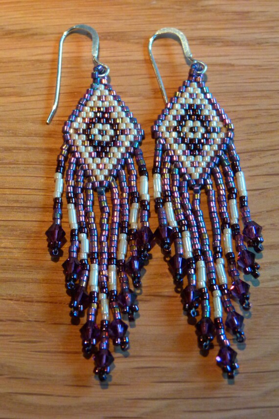 Etsy seed bead sale earrings