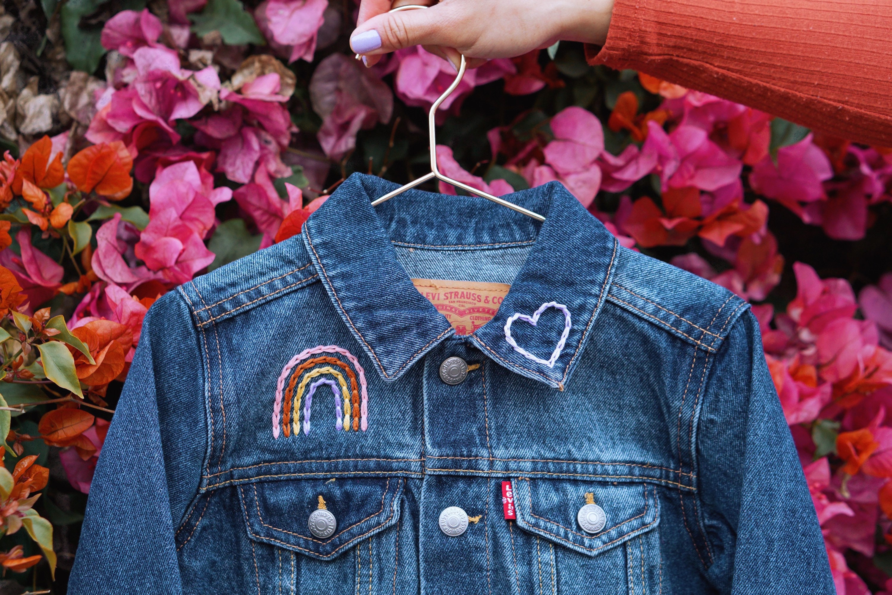 Kid's Jean Jacket With Custom Name –