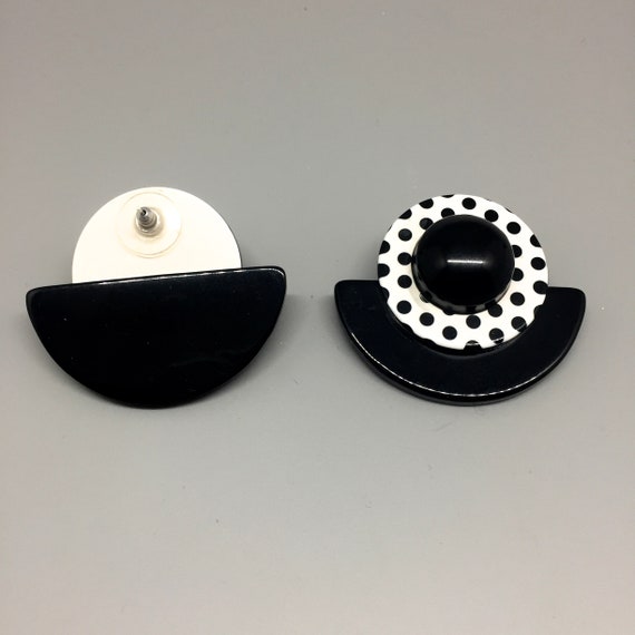 Godley Schwan Black and White Earrings - image 5