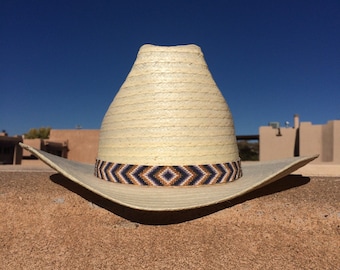 KGCGJVB Fasce per cappello da cowboy da donna con perline turchesi con