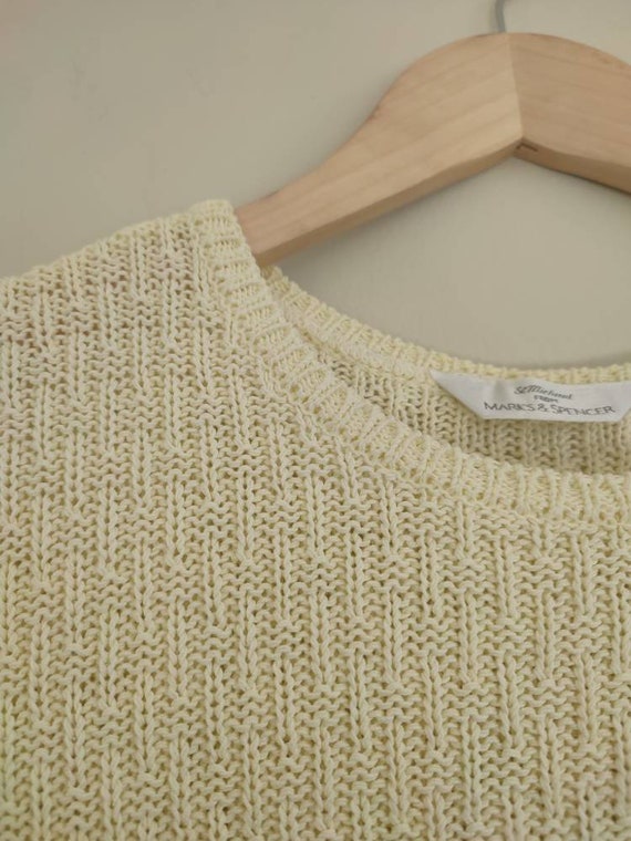 Vintage 1990s St Michael by Marks and Spencer Pale Pastel Yellow 