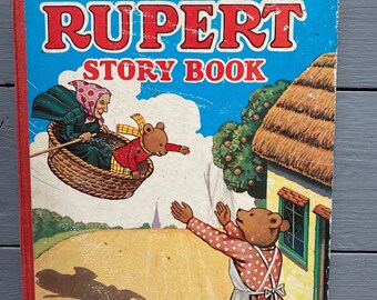 1950s The Big Rupert Storybook Vintage Character Cartoon Children’s Kids Annual Book