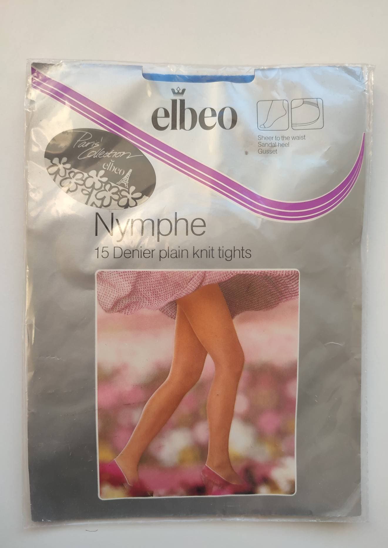 1970s Vintage Elbeo Blue 15 Denier Tights Hosiery Paris Size S New Etsy UK