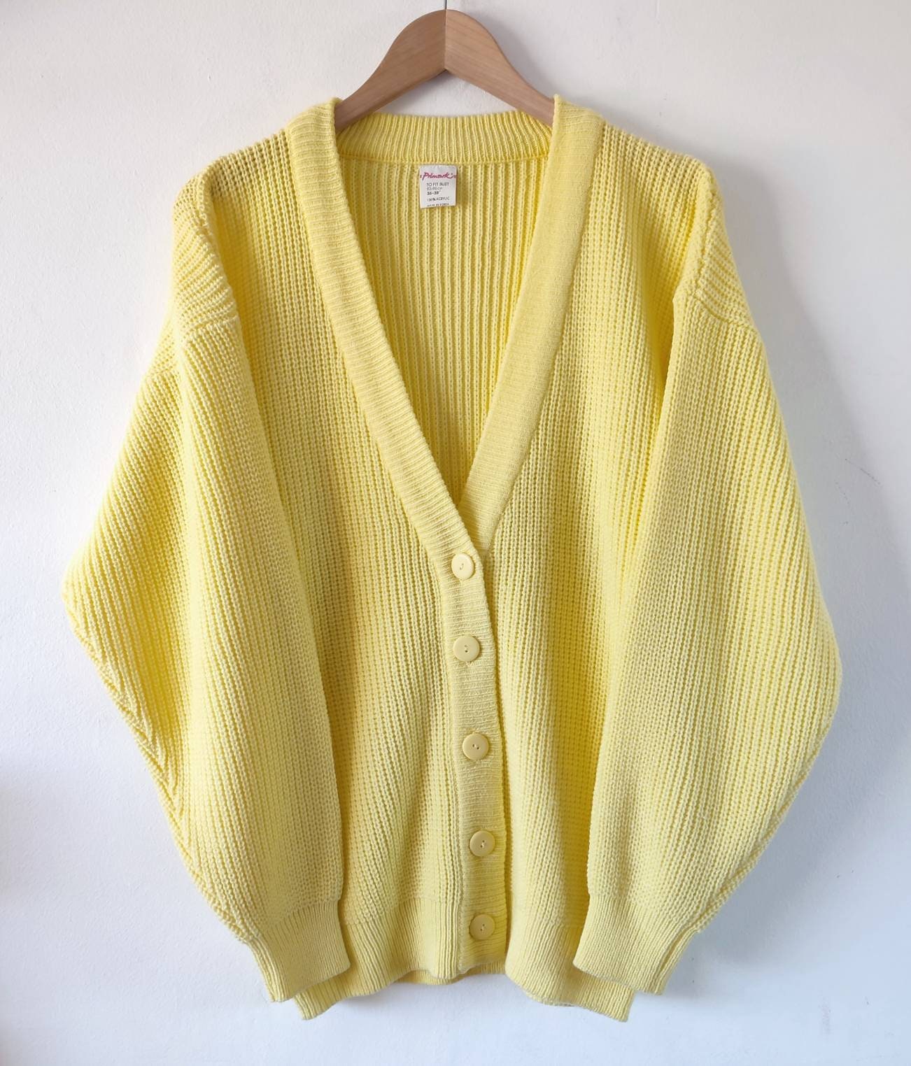1980s 90s Vintage Primark Yellow Long 