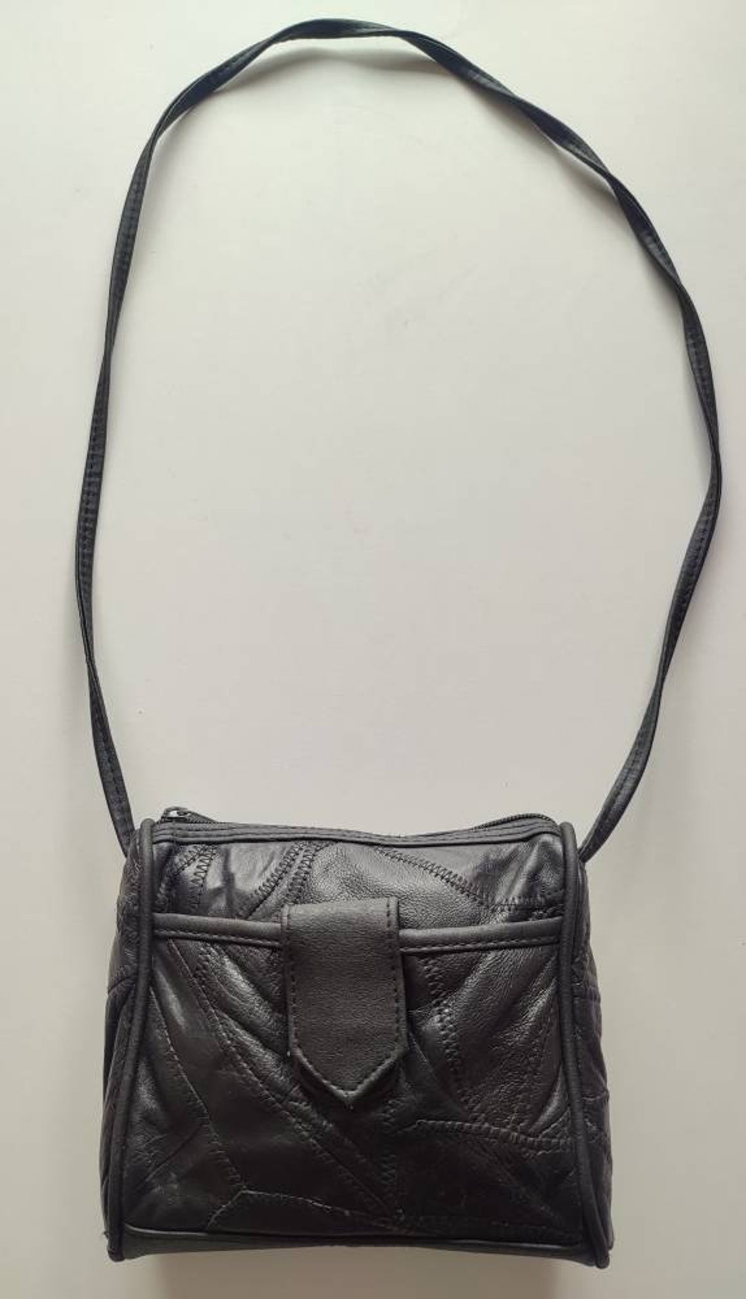 1990s Y2K Vintage Black Patchwork Cross Body Shoulder Bag - Etsy