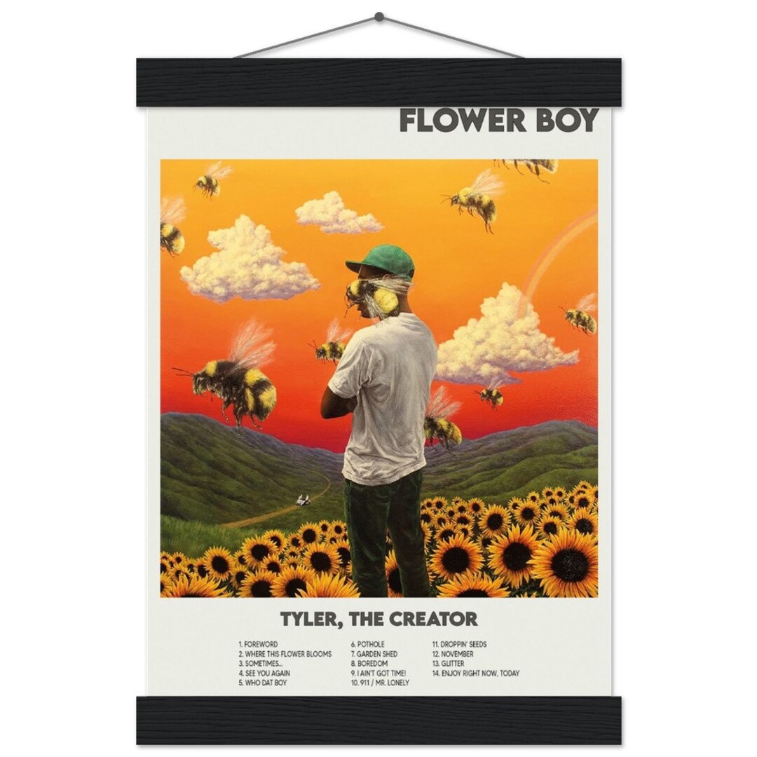 Tyler the Creator Flower Boy Album Cover Asap Rocky Rap Music Etsy