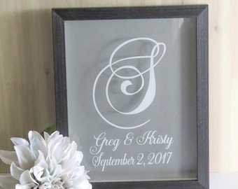 Personalized Wedding Day Keepsake Shadow Box, Custom Wedding Gift, Anniversary Gift Shadowbox, Custom Wedding Shadowbox, Newlywed Gift